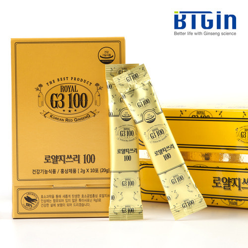 비티진 로얄지쓰리 100 (건강기능식품,2gx60포) Rg3강화홍삼,알지쓰리